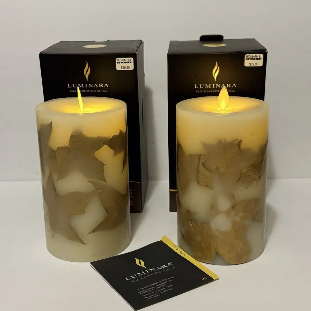 luminara flameless candles set of 3